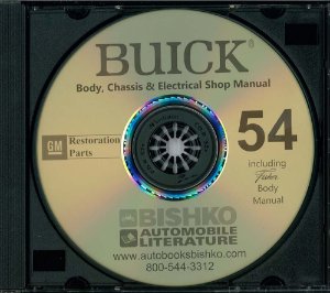 1954 Buick ALL MODELS FISHER BODY Factory Shop Service Manual
