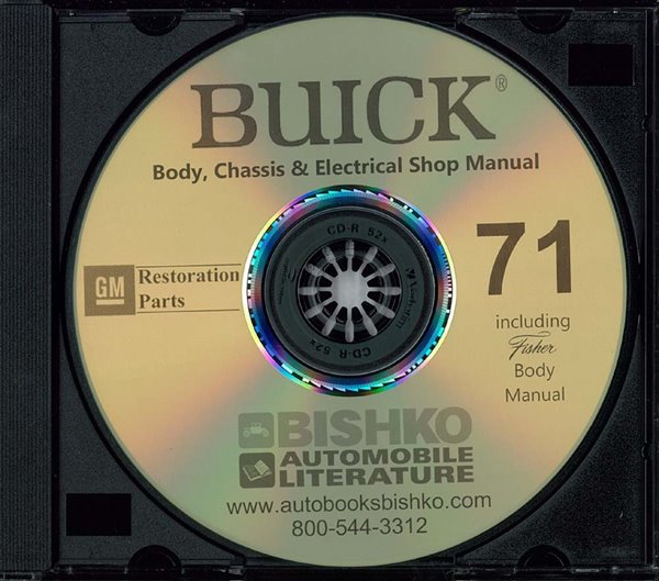 1971 Buick ALL MODELS FISHER BODY Factory Shop Service Manual