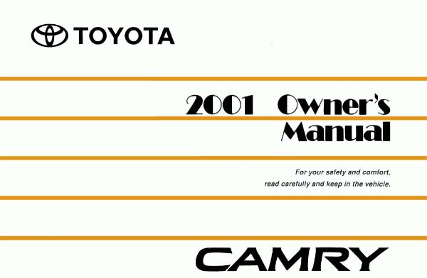 2001 Toyota Camry Owner's Manual