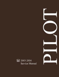 2003–2004 Honda Pilot Factory Shop Service Manual