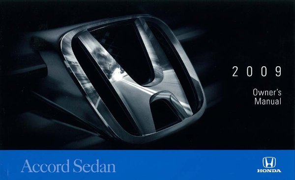 2009 Honda Accord Sedan Owner's Manual