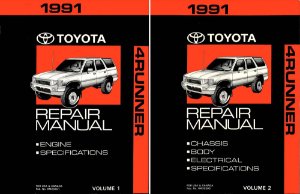 1991 Toyota 4-Runner Shop Service Repair Manual