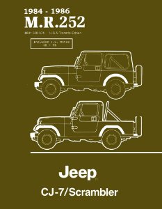 1984–1986 Jeep CJ, Scrambler Factory Shop Service Manual