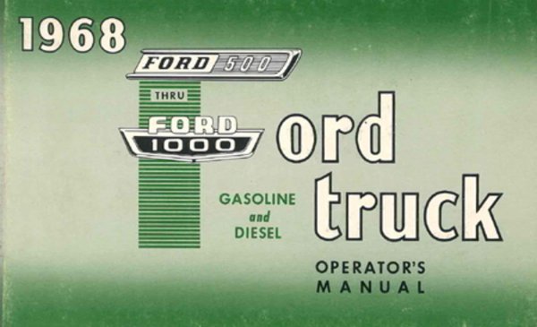 1968 Ford Medium & Heavy Duty Truck Owner's Manual