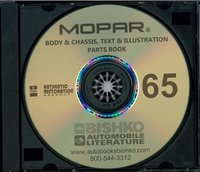 1965 MOPAR (CHRYSLER, PLYMOUTH & DODGE) Body & Chassis, Text & Illustration Part Book sample image