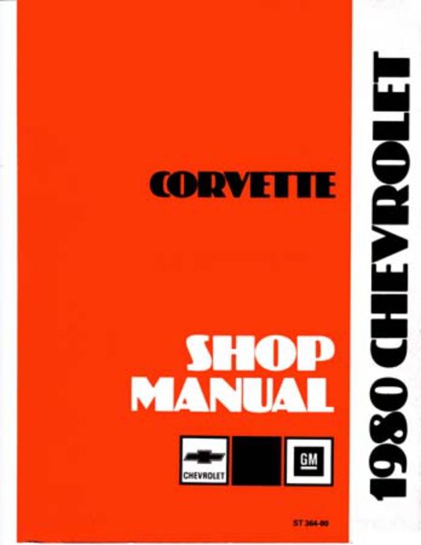 1980 Chevrolet Corvette Factory Shop Service Manual