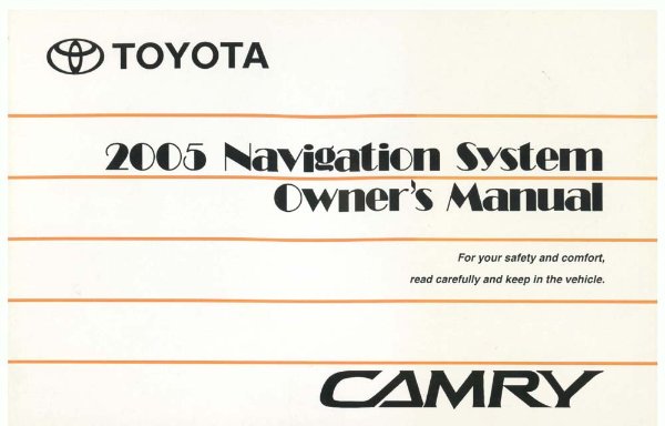 2005 Toyota Camry Owner's Manual