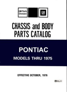 1965–1975 Pontiac All Models Parts Book