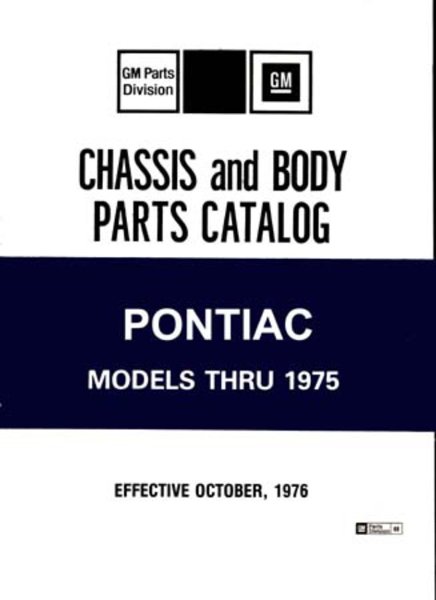 1965–1975 Pontiac All Models Parts Book