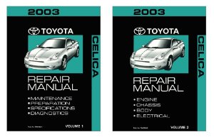 2003 Toyota Celica Factory Shop Service Manual