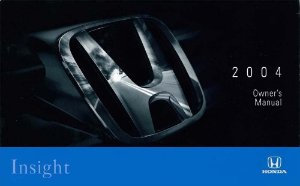 2004 Honda Insight Owners Manual User Guide