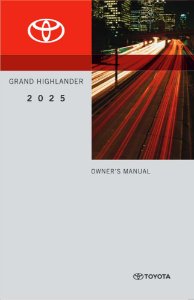 2025 Toyota Grand Highlander Owner's Manual