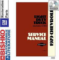 1979 CHEVROLET & GMC LIGHT DUTY TRUCK Body, Chassis & Electrical Service Manual sample image