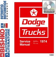 1974 DODGE 100-800 SERIES TRUCK Body, Chassis & Electrical Service Manual[eb5368N] sample image