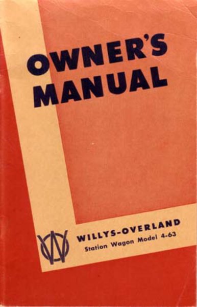 1948 Jeep Wagons Owner's Manual
