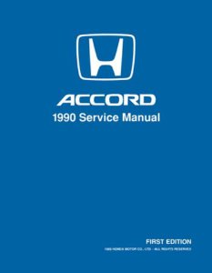 1990 Honda Accord Factory Shop Service Manual