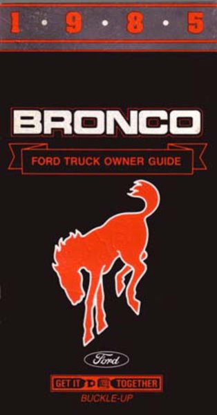 1985 Ford Bronco Owner's Manual