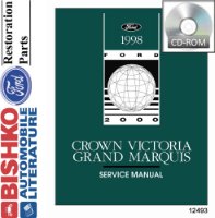 1998 FORD CROWN VICTORIA MERCURY GRAND MARQUIS Body, Chassis & Electrical Service Manual sample image
