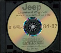 1984-88 JEEP CHEROKEE & WAGONEER Body, Chassis & Electrical Service Manual sample image