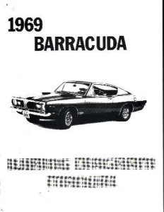 1969 Plymouth Barracuda Wiring Diagrams Manual