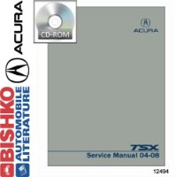 2004-2008 ACURA TSX Body, Chassis & Electrical Service Manual sample image