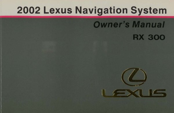 2002 Lexus RX 300 Owner's Manual