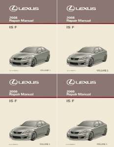 2008 Lexus IS F Factory Shop Service Manual