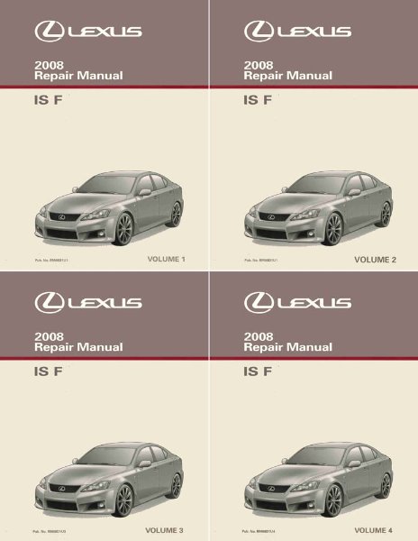 2008 Lexus IS F Factory Shop Service Manual