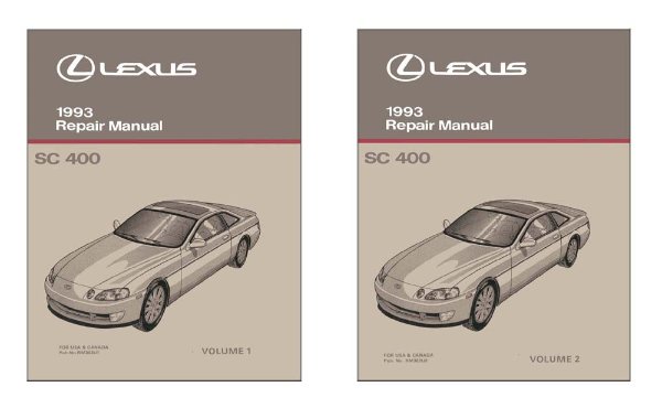 1993 Lexus SC 400 Factory Shop Service Manual