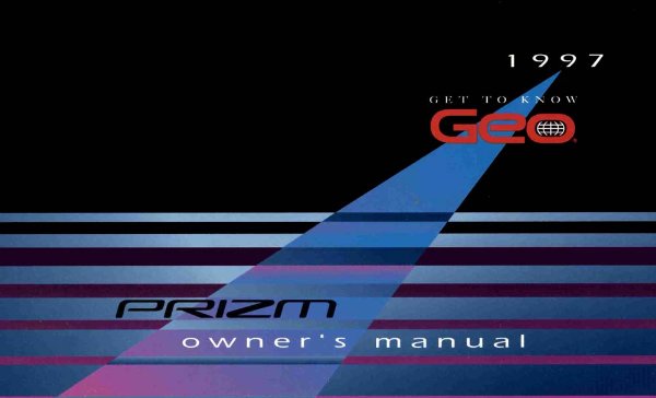 1997 Chevrolet Prizm Owner's Manual