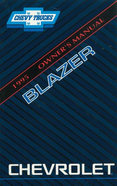 1995 Chevrolet Blazer Owner's Manual
