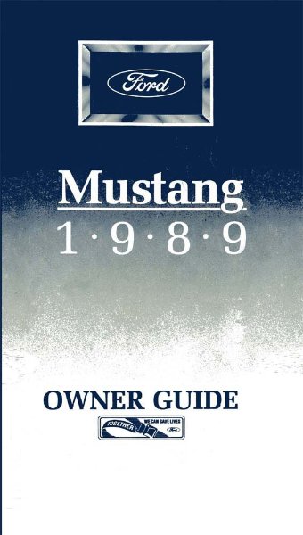 1989 Ford Mustang Owner's Manual