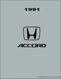 1991 Honda Accord Factory Shop Service Manual
