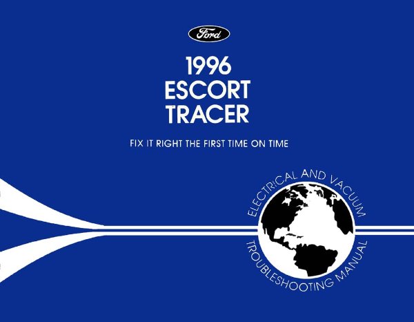 1996 Ford Escort, Tracer Wiring Diagrams Manual