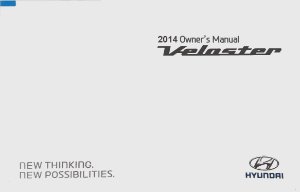 2014 Hyundai Veloster Owner's Manual