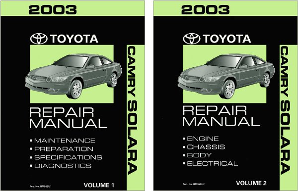 2003 Toyota Camry, Solara Factory Shop Service Manual