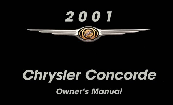 2001 Chrysler Concorde Owner's Manual