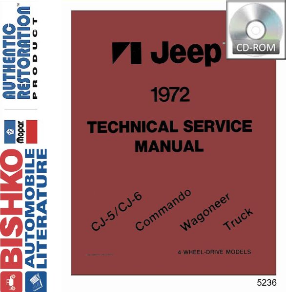 1972 Jeep All Models Factory Shop Service Manual