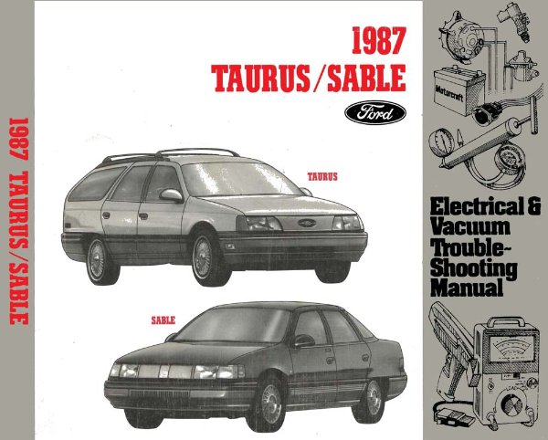 1987 Ford Taurus & Sable Wiring Diagrams Manual
