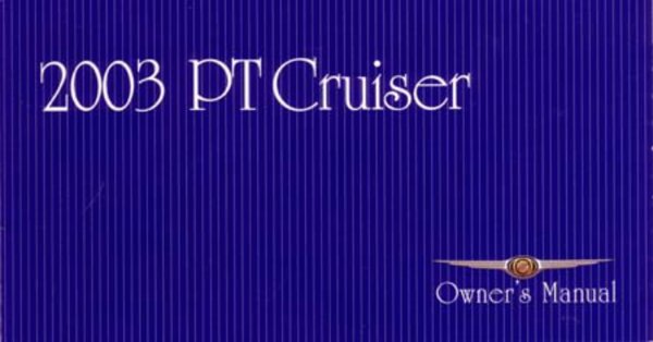 2003 Chrysler PT Cruiser Owner's Manual