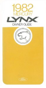 1982 Mercury Lynx Owner's Manual
