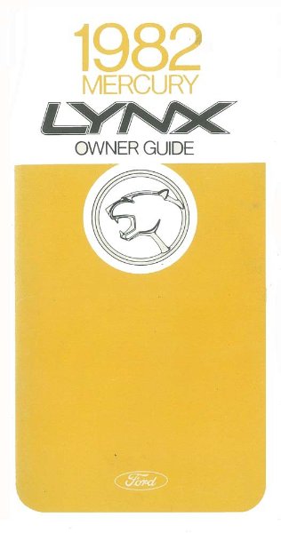 1982 Mercury Lynx Owner's Manual