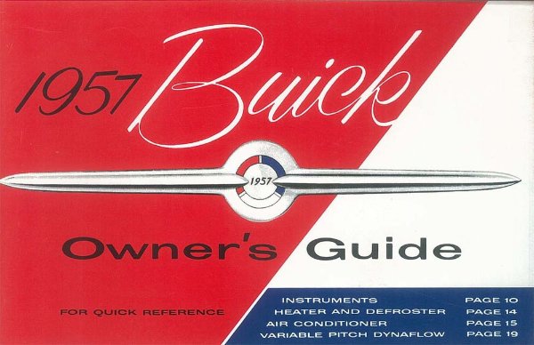 1957 Buick Century, Roadmaster, Special, Super Owner's Manual
