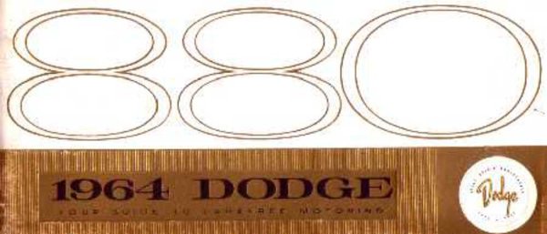 1964 Dodge 880 Owner's Manual