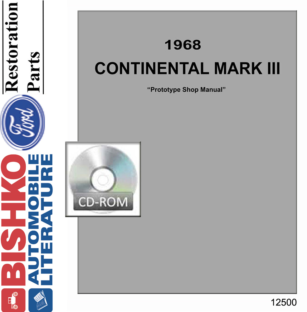 1968 Lincoln Mark III (PROTOTYPE SHOP MANUAL) Factory Shop Service Manual
