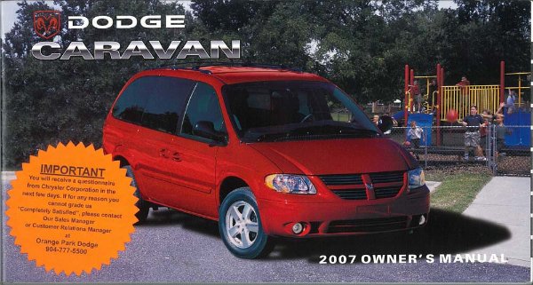 2007 Dodge Caravan Owner's Manual