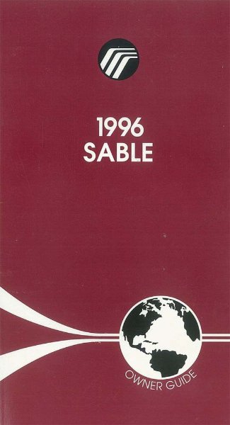 1996 Mercury Sable Owner's Manual