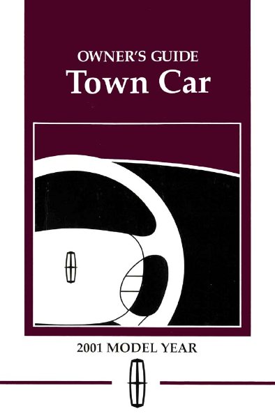 2001 Lincoln Town Car Owner's Manual