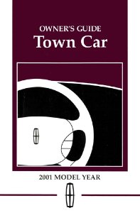 2001 Lincoln Town Car Owner's Manual