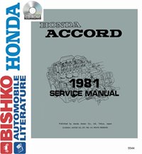 1981 HONDA ACCORD Body, Chassis & Electrical Service Manual